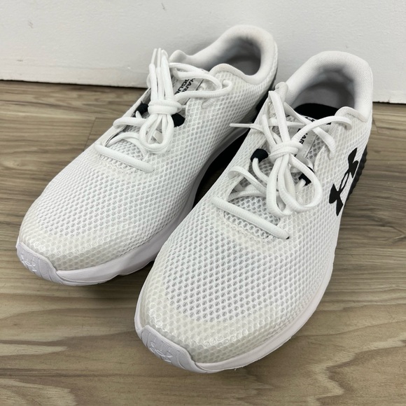 UA Under Armour Charged Rogue 3 Athletic Shoes White Black Men’s 11 3024877-104 main image 5